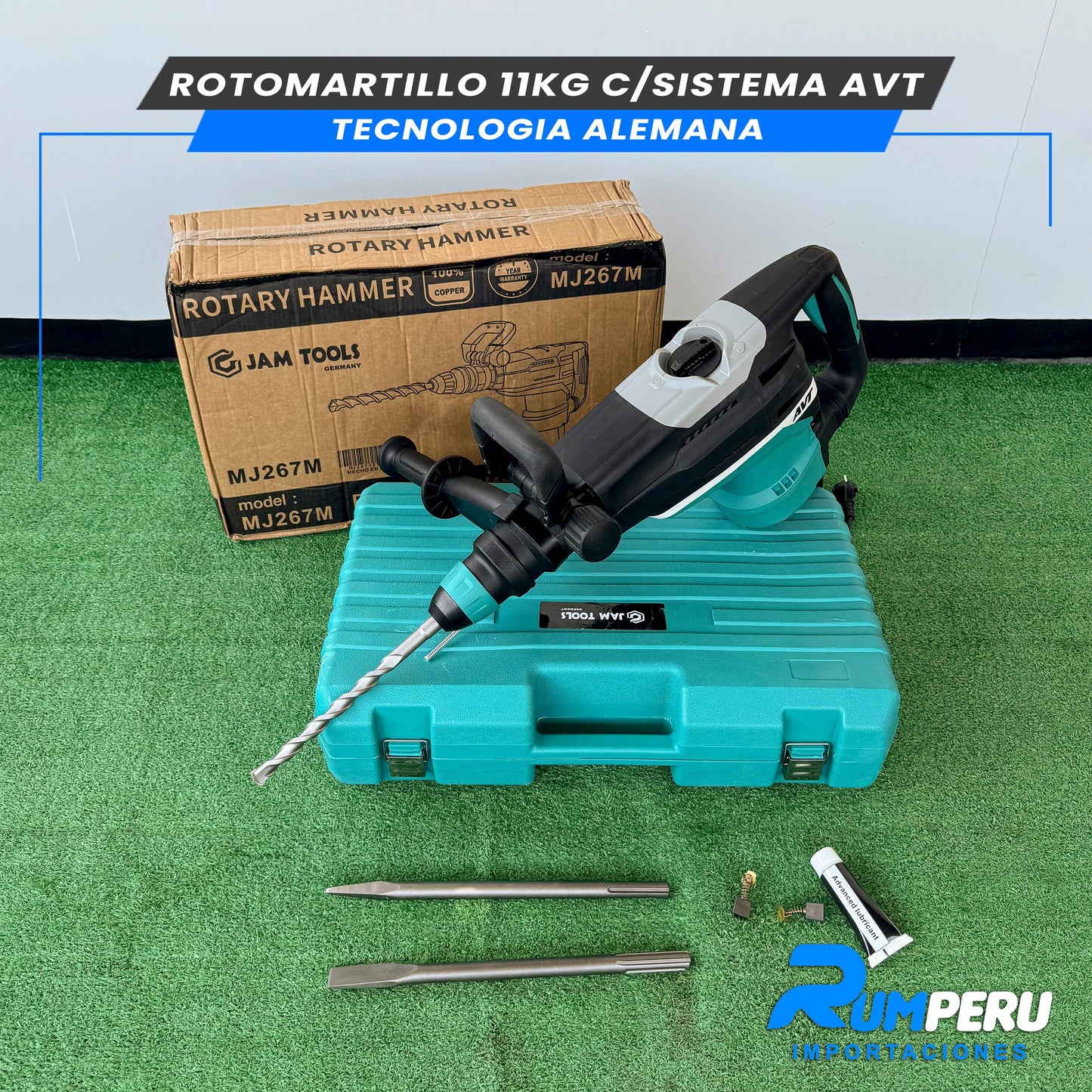 Rotomartillo 11 Kilo Gramos sistema AVT (Tecnología Alemana)