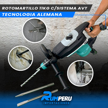 Rotomartillo 11 Kilo Gramos sistema AVT (Tecnología Alemana)