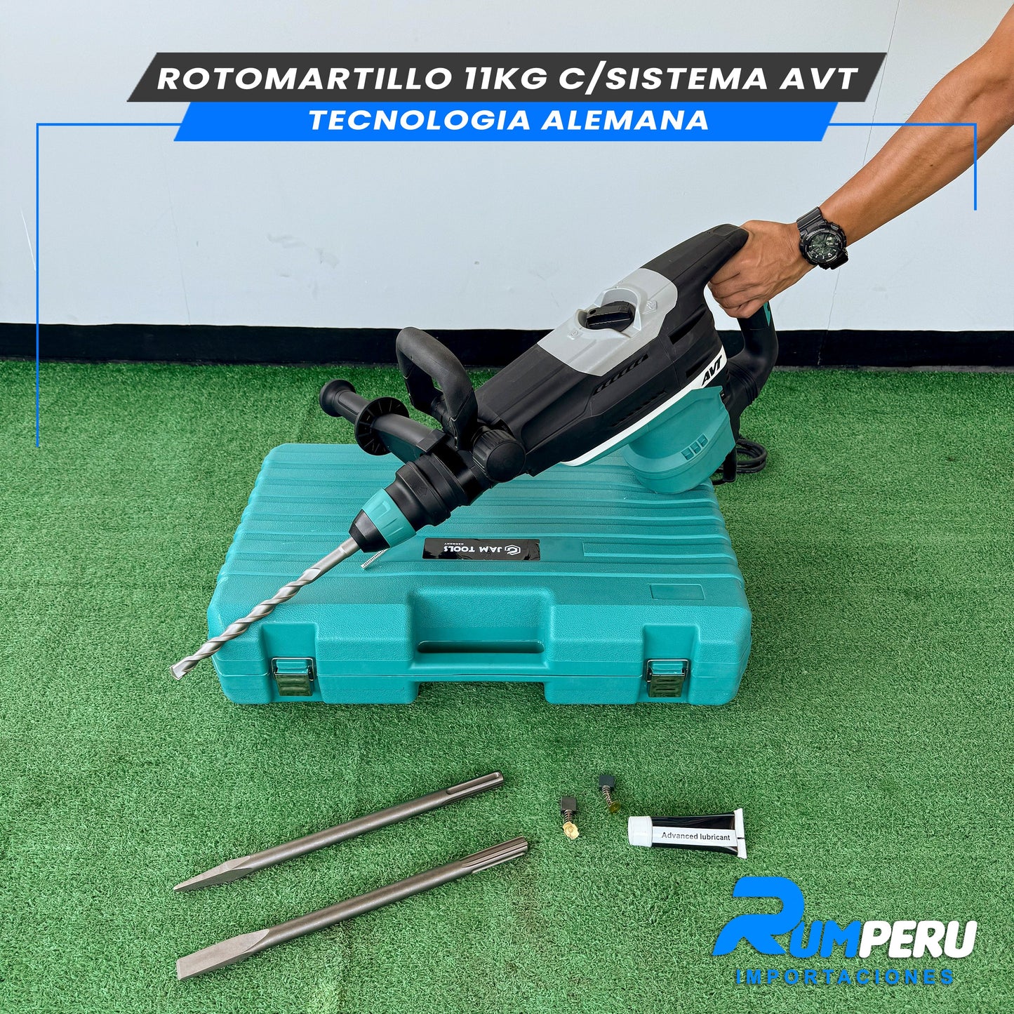 Rotomartillo 11 Kilo Gramos sistema AVT (Tecnología Alemana)