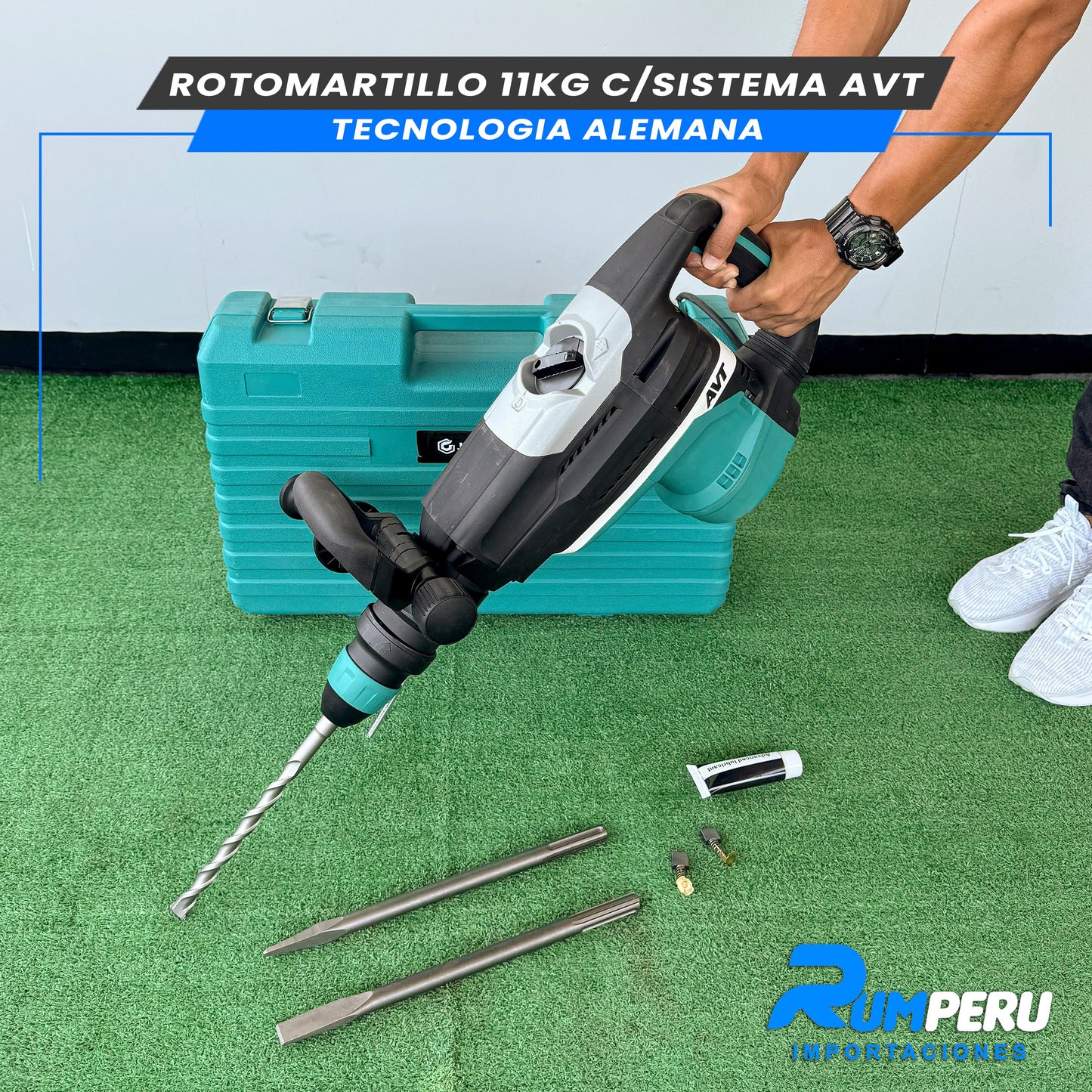 Rotomartillo 11 Kilo Gramos sistema AVT (Tecnología Alemana)