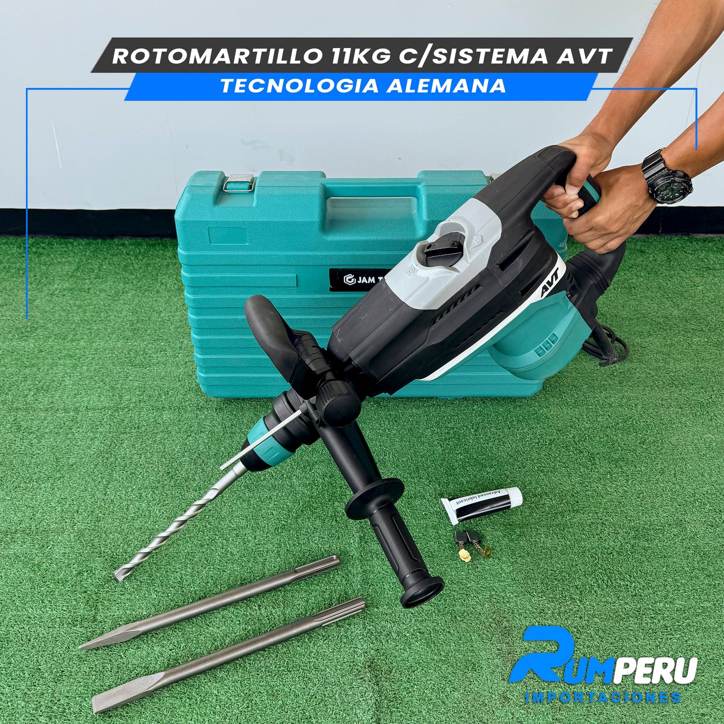 Rotomartillo 11 Kilo Gramos sistema AVT (Tecnología Alemana)