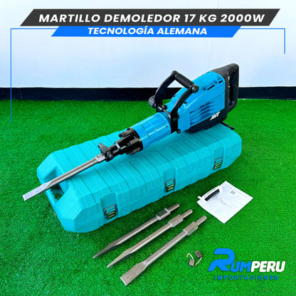 Martillo Demoledor 17 Kilos (Tecnología Alemana + AVT)