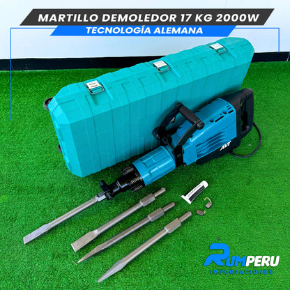 Martillo Demoledor 17 Kilos (Tecnología Alemana + AVT)