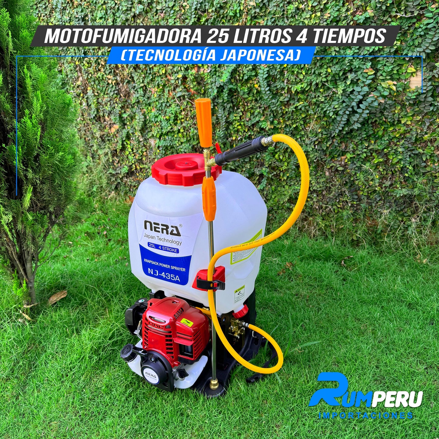 Motofumigadora 25L Tecnología Japonesa 4 Tiempos