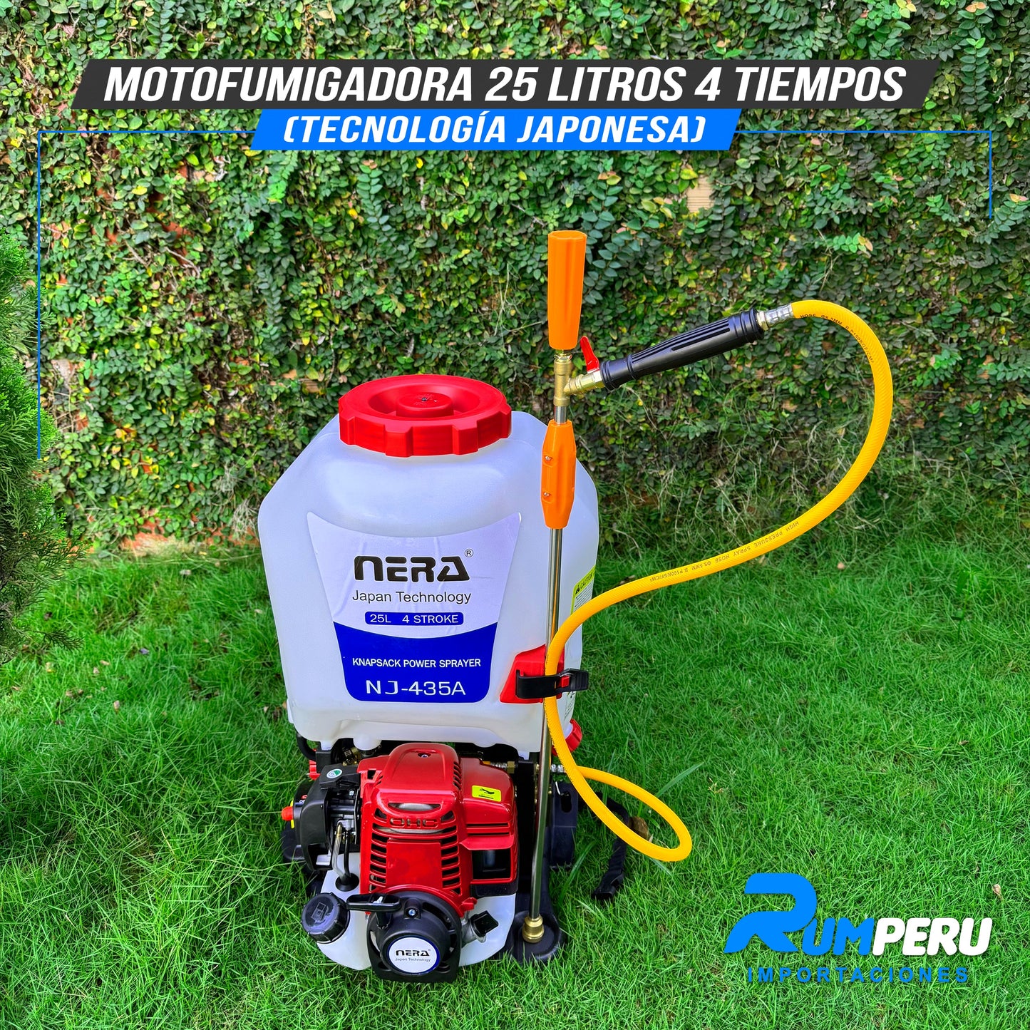 Motofumigadora 25L Tecnología Japonesa 4 Tiempos