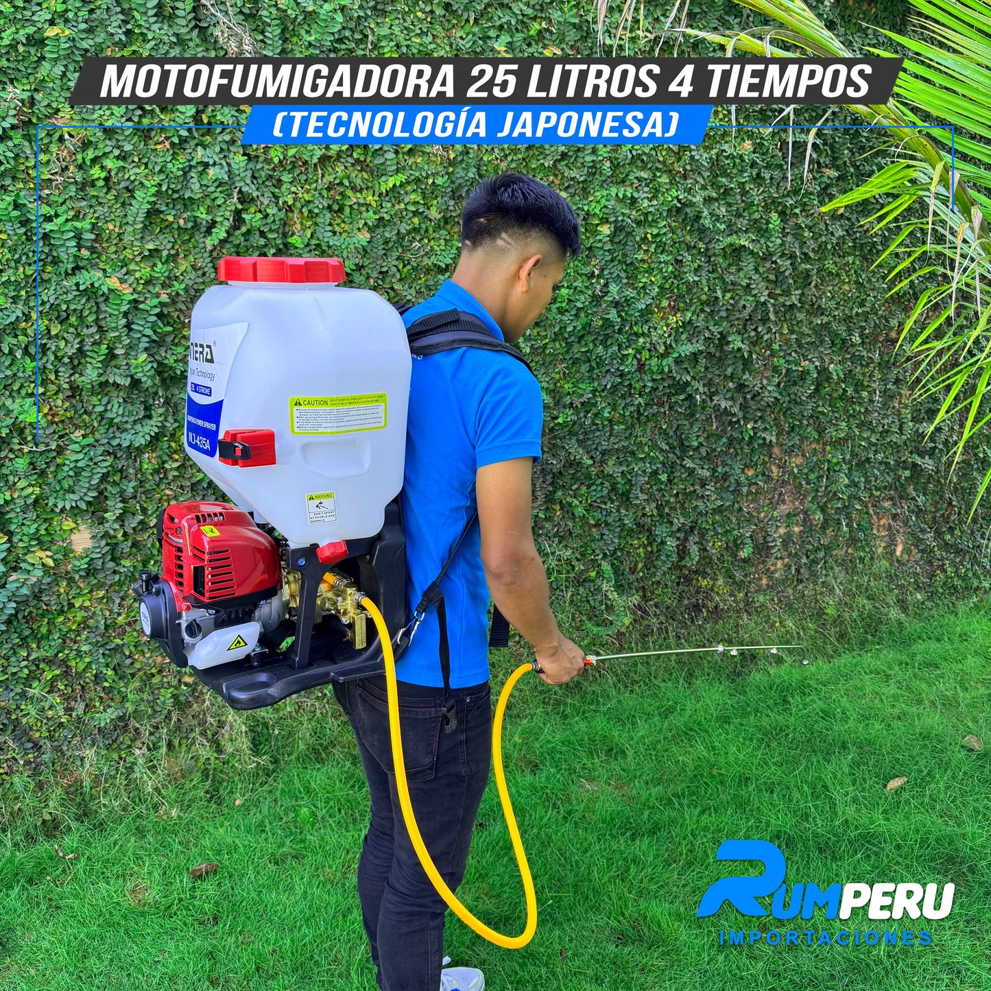 Motofumigadora 25L Tecnología Japonesa 4 Tiempos