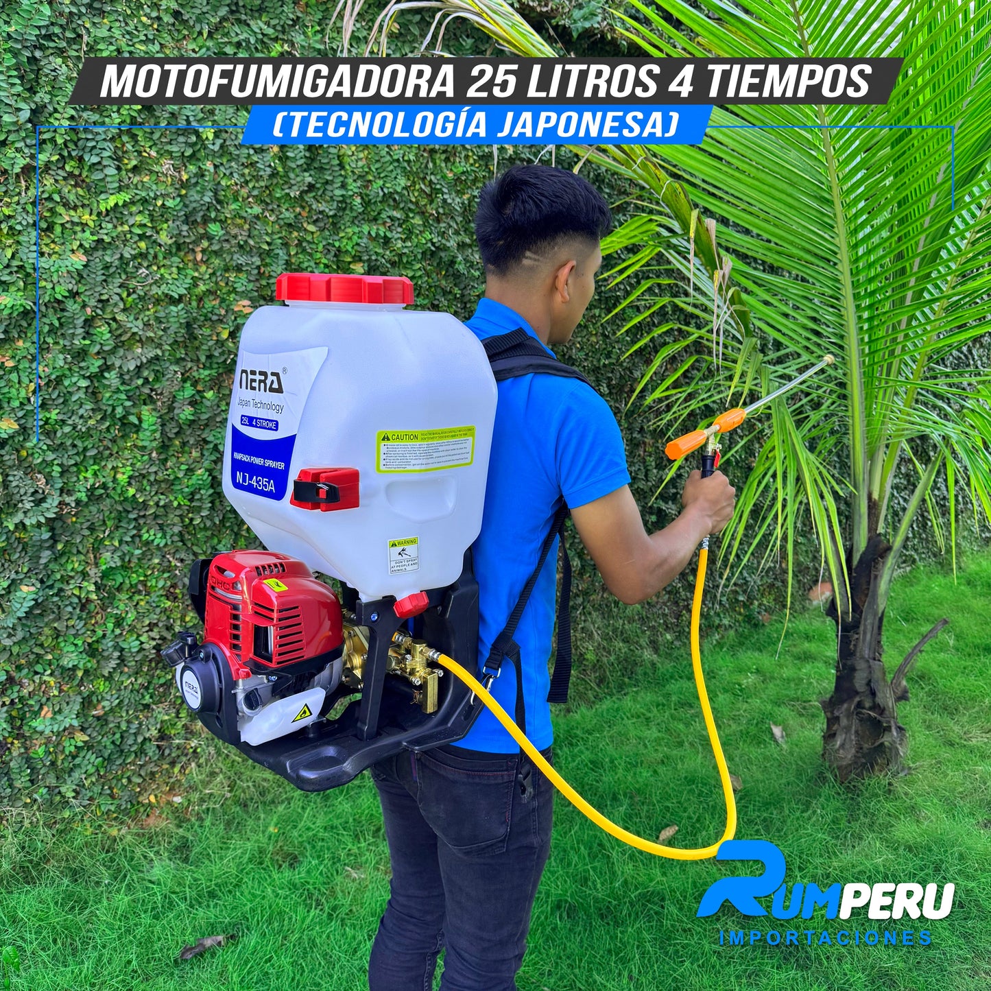 Motofumigadora 25L Tecnología Japonesa 4 Tiempos