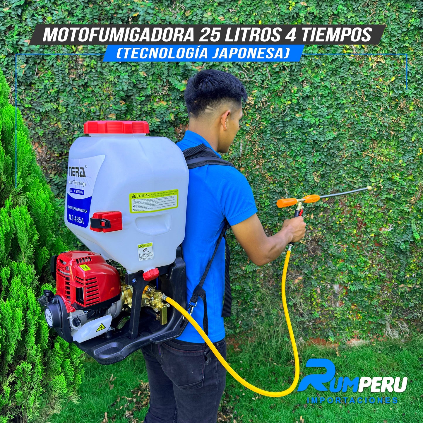 Motofumigadora 25L Tecnología Japonesa 4 Tiempos