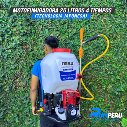 Motofumigadora 25L Tecnología Japonesa 4 Tiempos