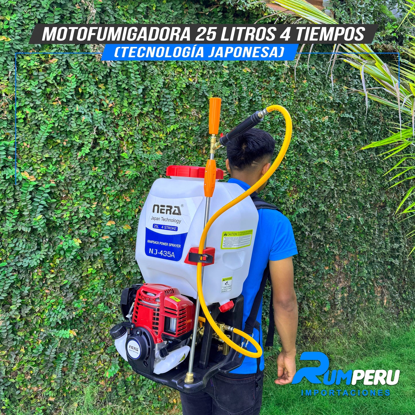 Motofumigadora 25L Tecnología Japonesa 4 Tiempos