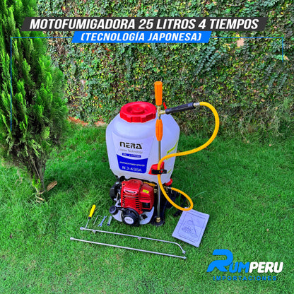 Motofumigadora 25L Tecnología Japonesa 4 Tiempos