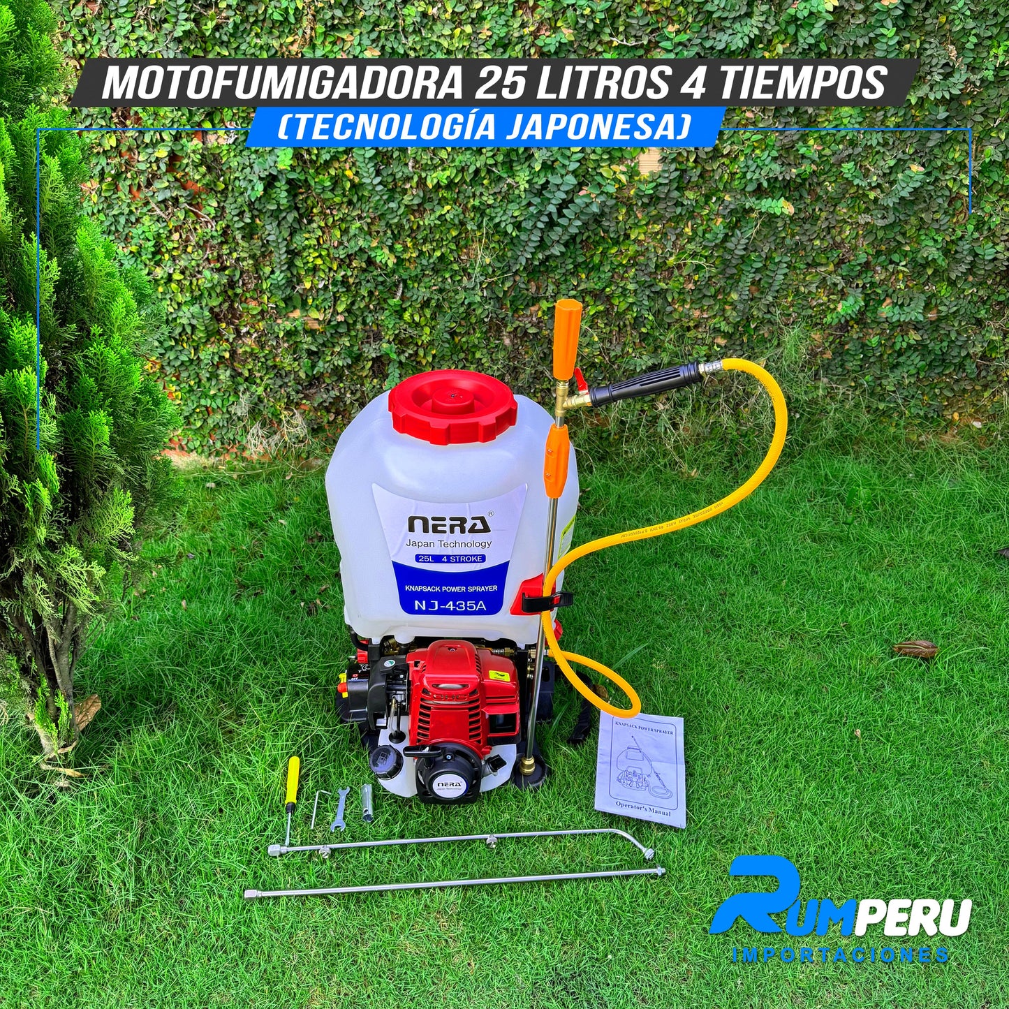 Motofumigadora 25L Tecnología Japonesa 4 Tiempos