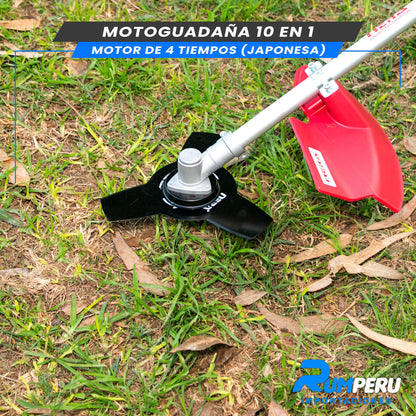 Motoguadaña 10 en 1 (JAPONES CON MOTOR 4 TIEMPOS)