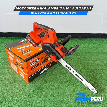 Motosierra inalambrica 16 pulgadas inclulle 2 vaterias de 40V