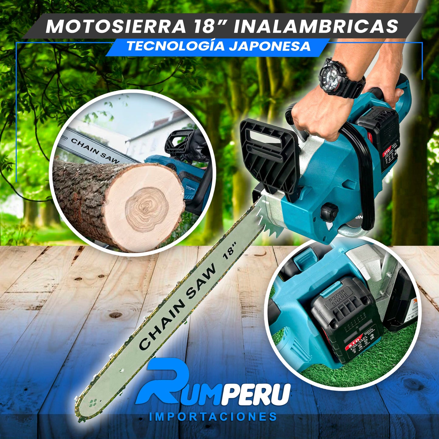 Motosierra 18 Pulgadas tecnologia Japonesa