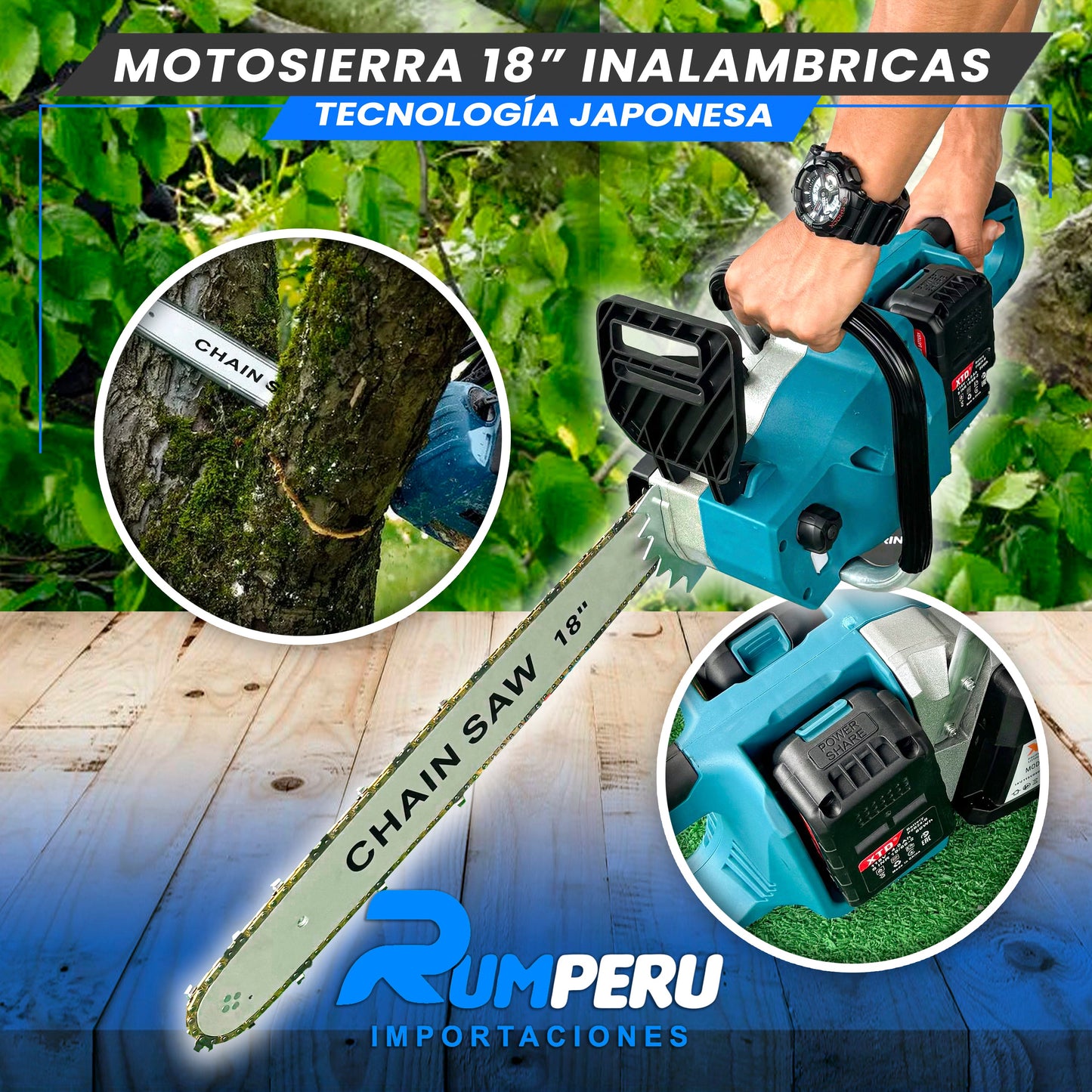 Motosierra 18 Pulgadas tecnologia Japonesa