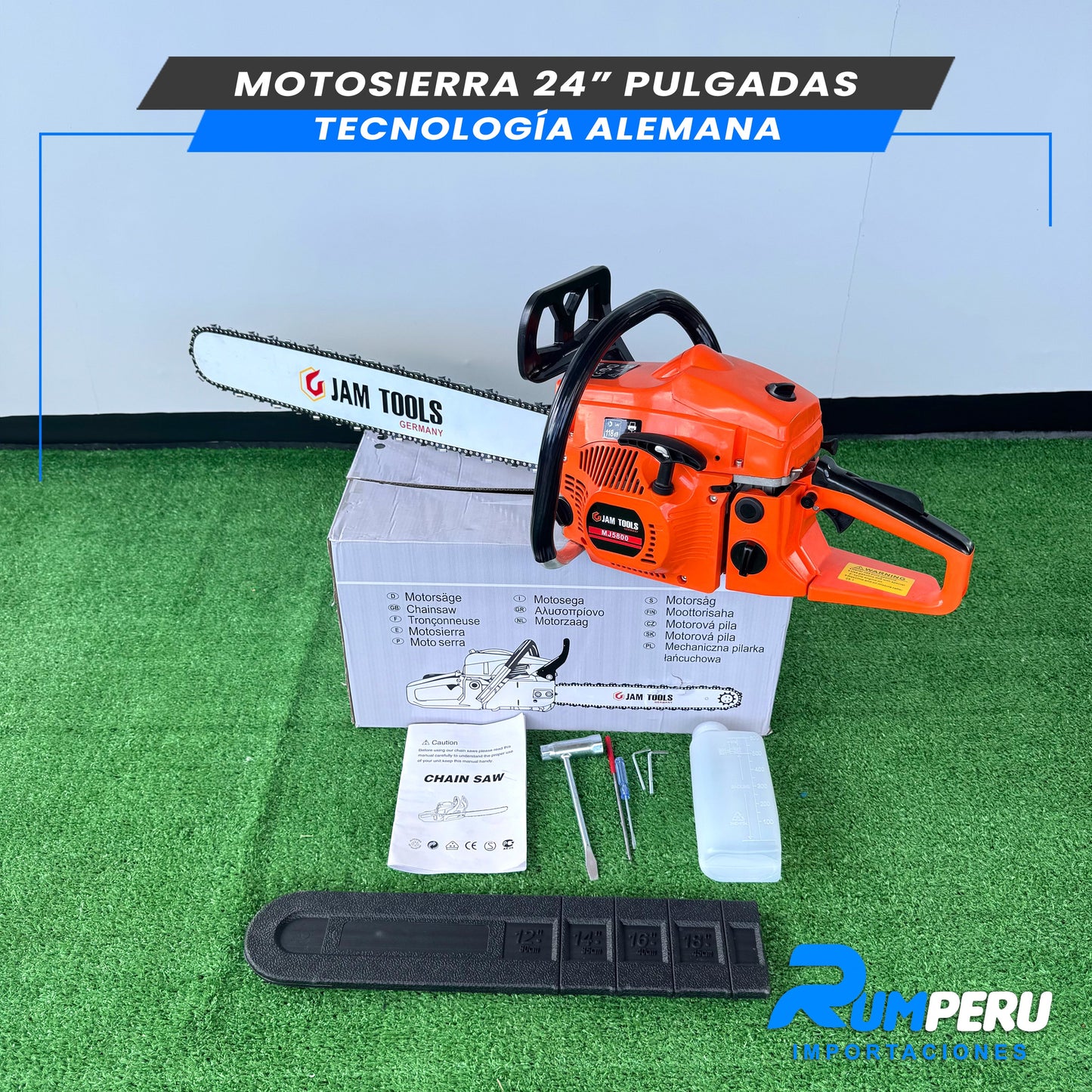 MOTOSIERRA 24 PULGADAS TECNOLOGÍA ALEMANA
