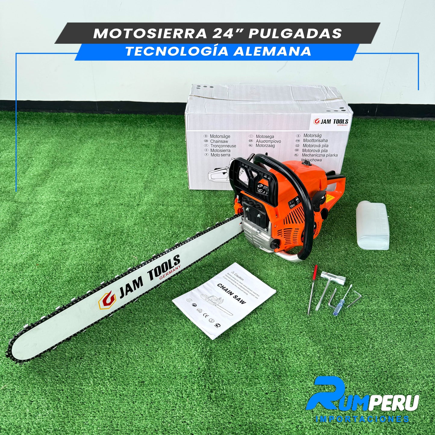 MOTOSIERRA 24 PULGADAS TECNOLOGÍA ALEMANA