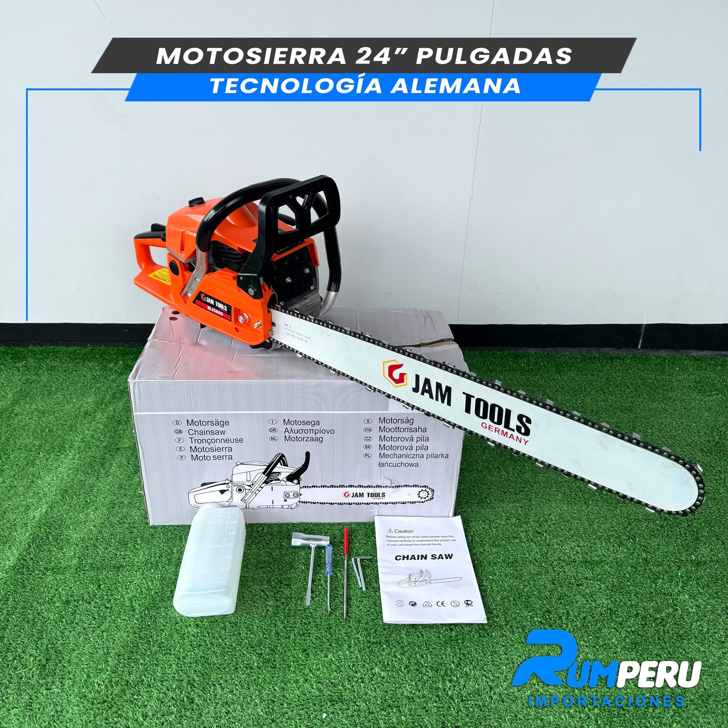MOTOSIERRA 24 PULGADAS TECNOLOGÍA ALEMANA