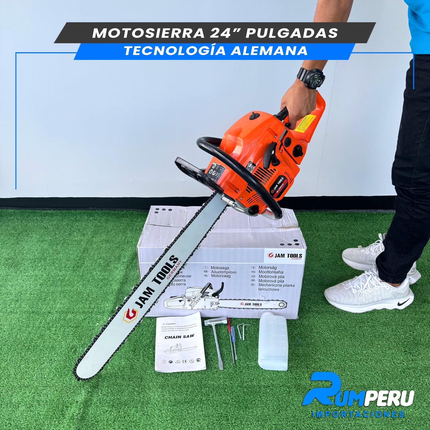 MOTOSIERRA 24 PULGADAS TECNOLOGÍA ALEMANA