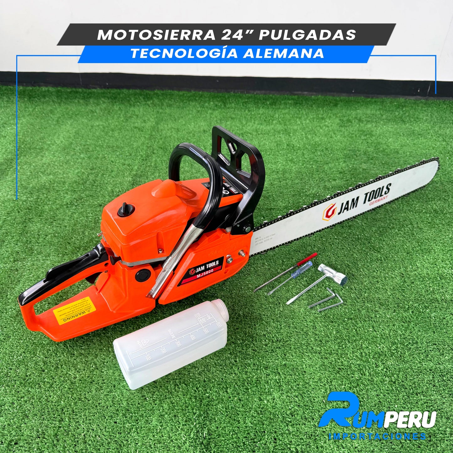 MOTOSIERRA 24 PULGADAS TECNOLOGÍA ALEMANA