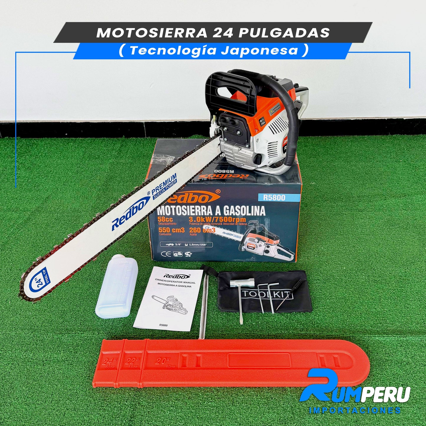 Motosierra de 24 Pulgadas (Tecnología Japonesa)