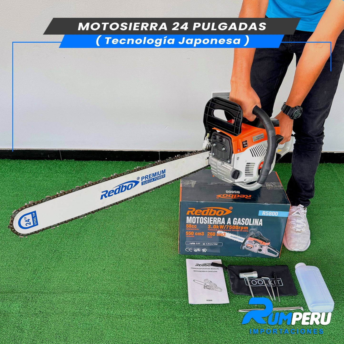 Motosierra de 24 Pulgadas (Tecnología Japonesa)