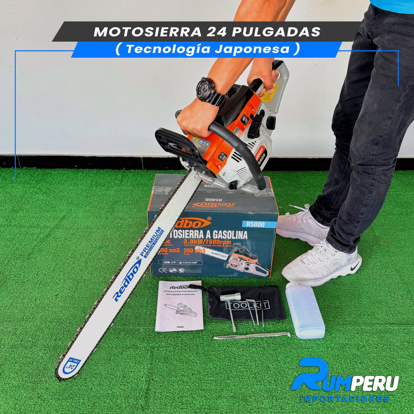 Motosierra de 24 Pulgadas (Tecnología Japonesa)