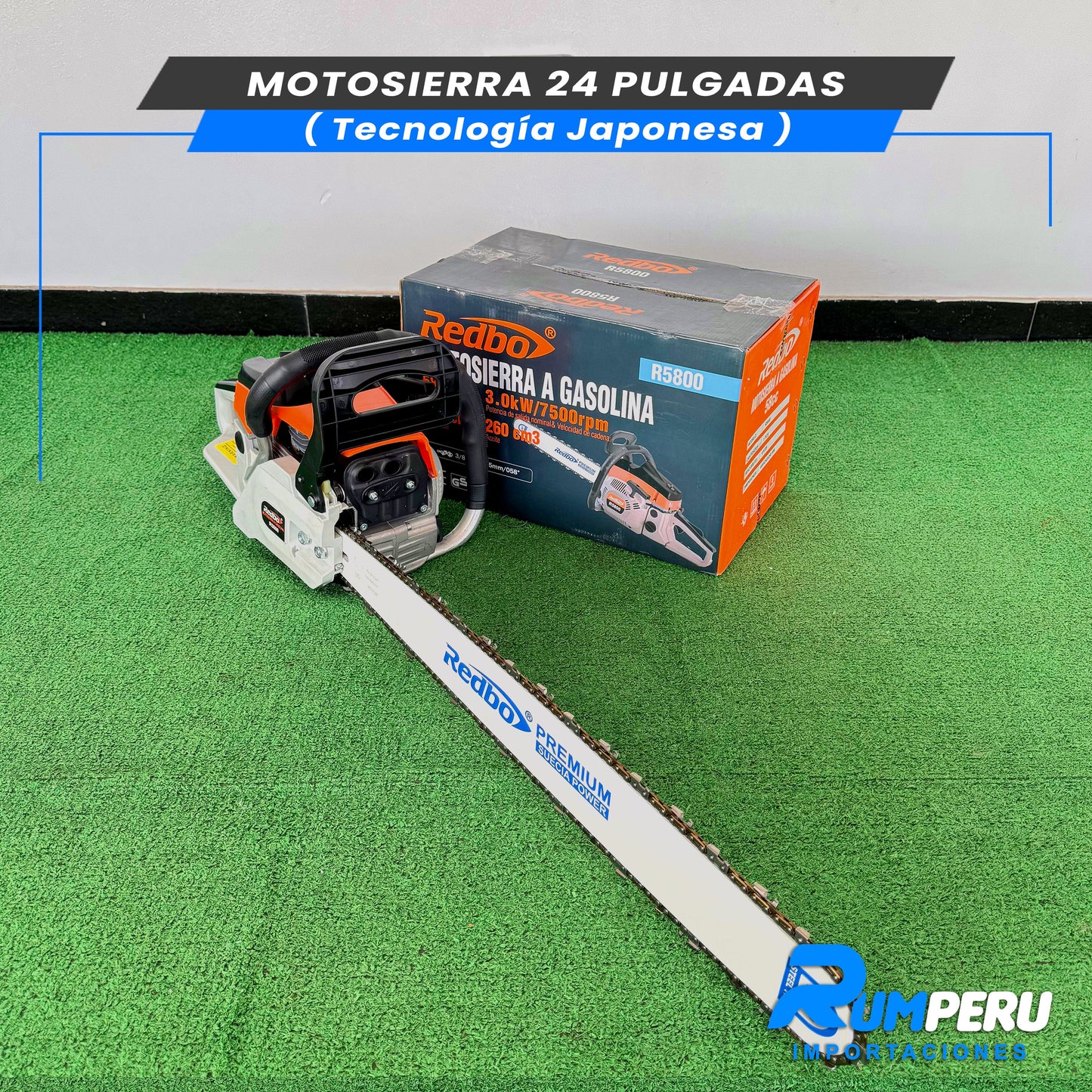 Motosierra de 24 Pulgadas (Tecnología Japonesa)