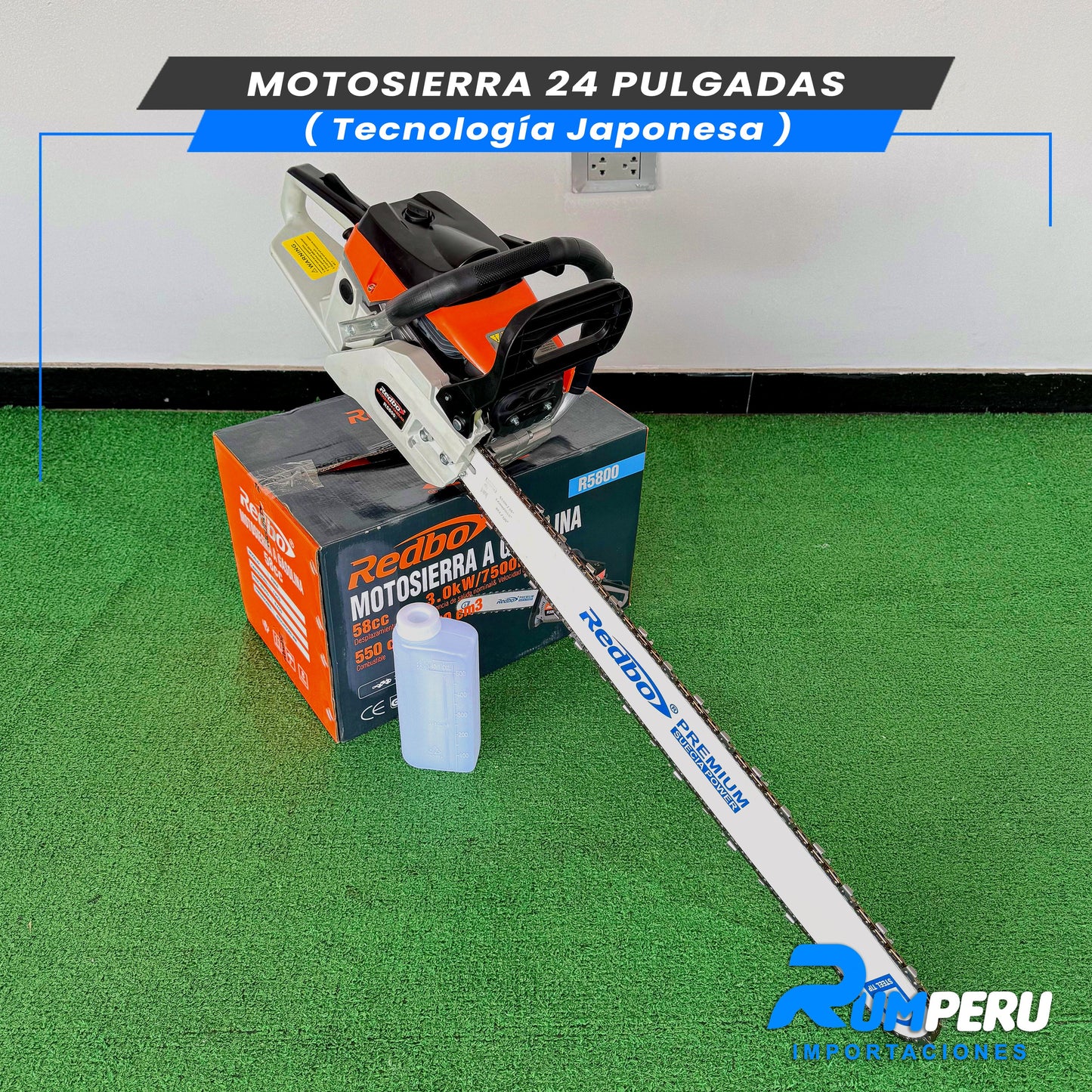 Motosierra de 24 Pulgadas (Tecnología Japonesa)