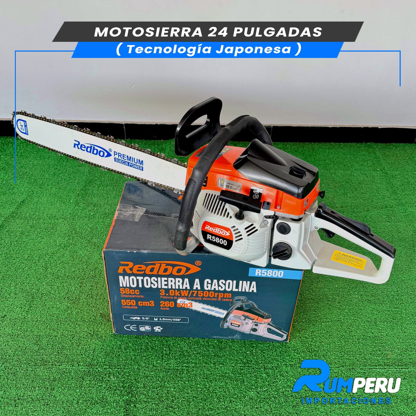 Motosierra de 24 Pulgadas (Tecnología Japonesa)