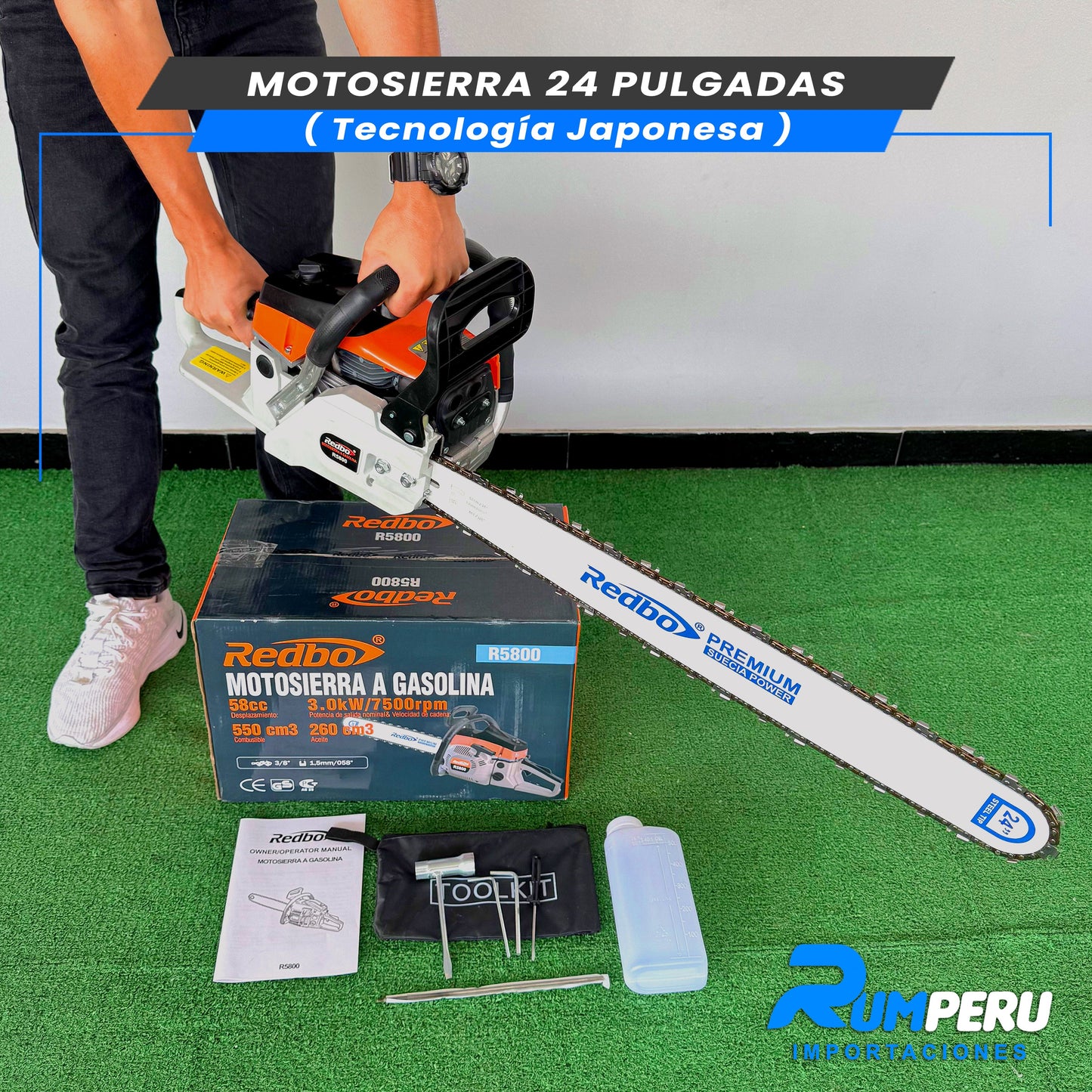 Motosierra de 24 Pulgadas (Tecnología Japonesa)