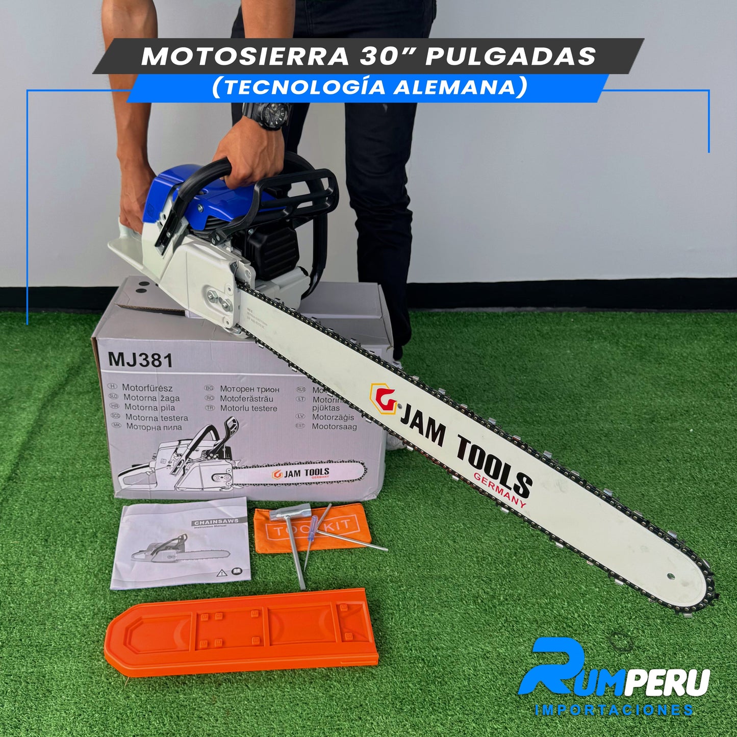 MOTOSIERRA 30 PULGADAS (TECNOLOGÍA ALEMANA)