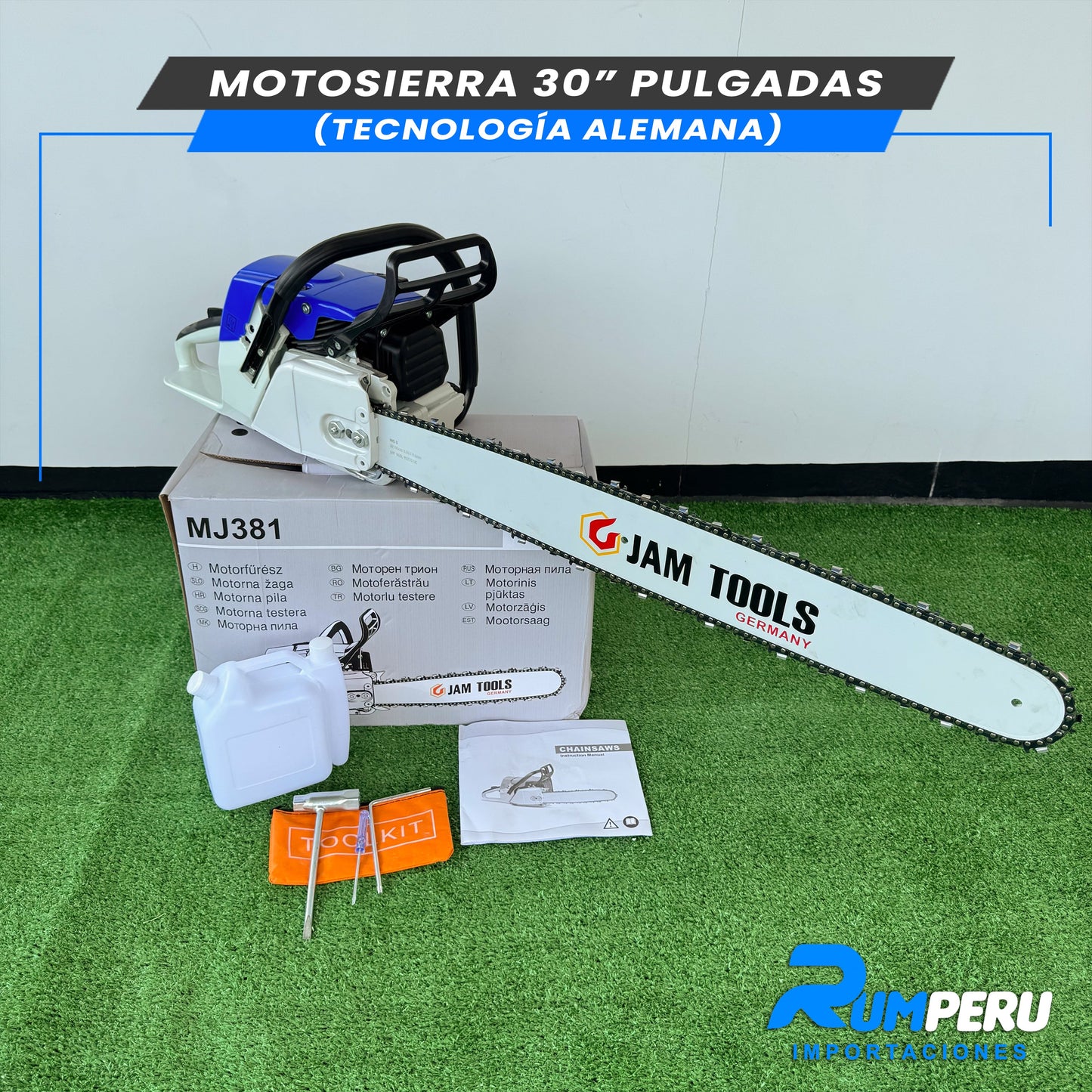 MOTOSIERRA 30 PULGADAS (TECNOLOGÍA ALEMANA)