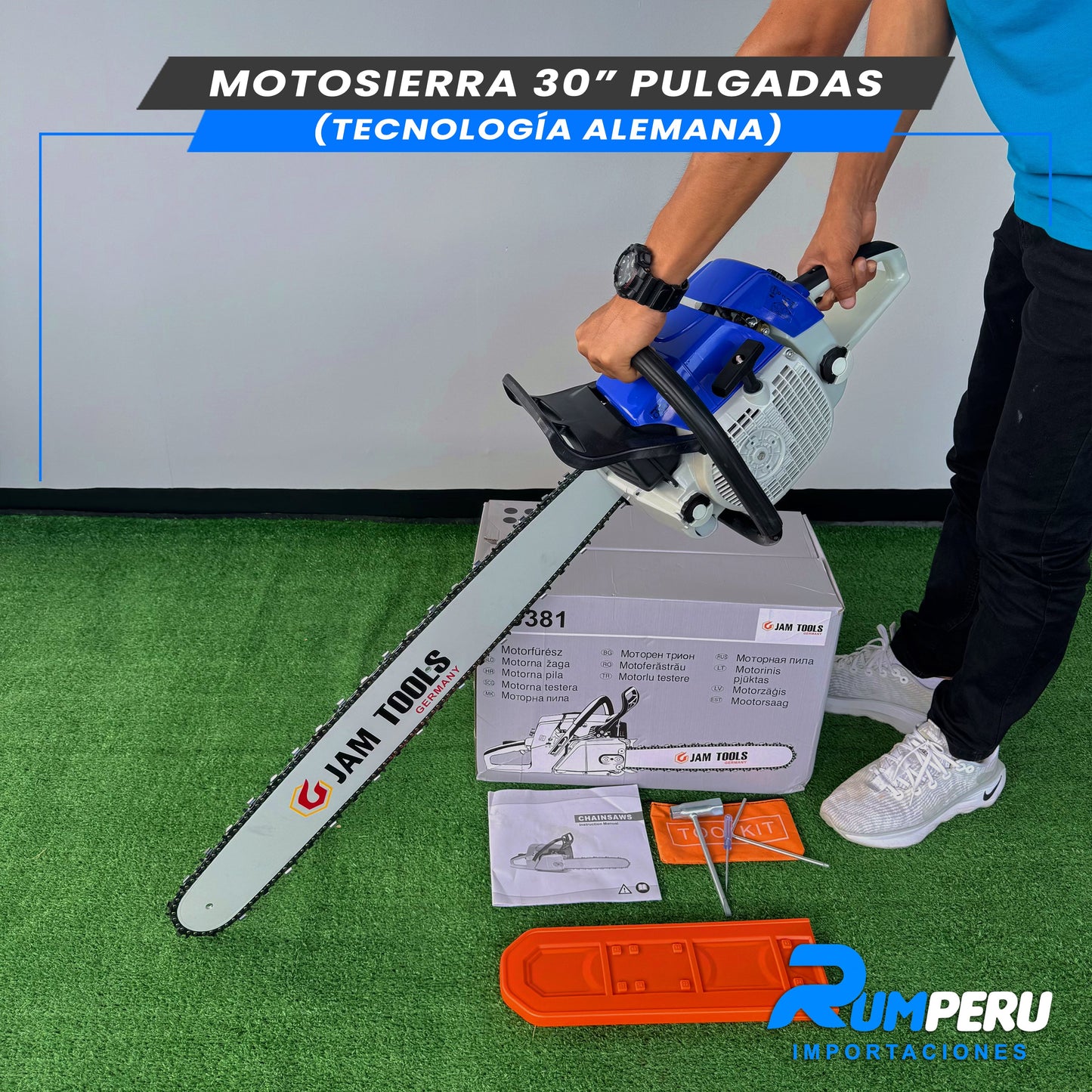 MOTOSIERRA 30 PULGADAS (TECNOLOGÍA ALEMANA)