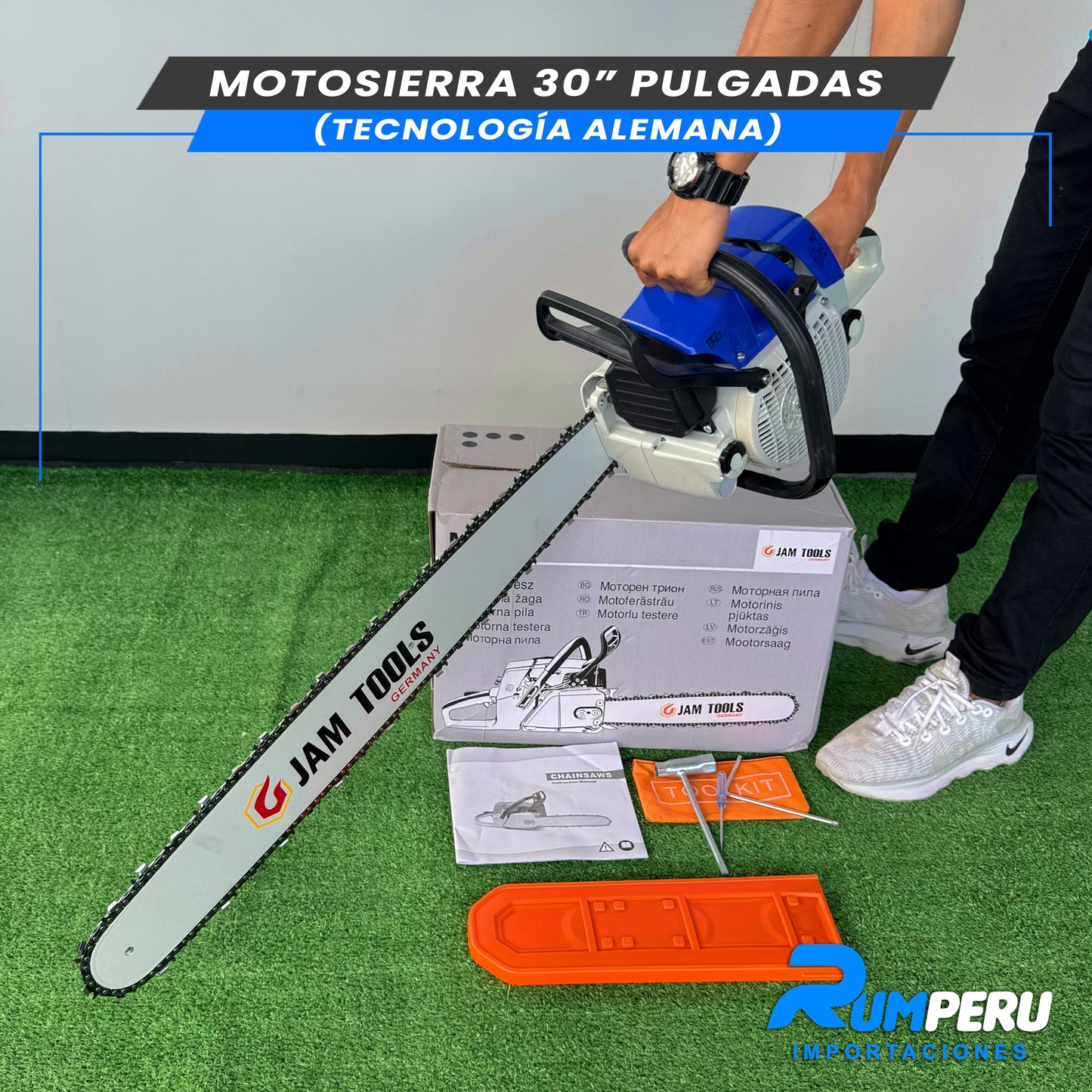 MOTOSIERRA 30 PULGADAS (TECNOLOGÍA ALEMANA)