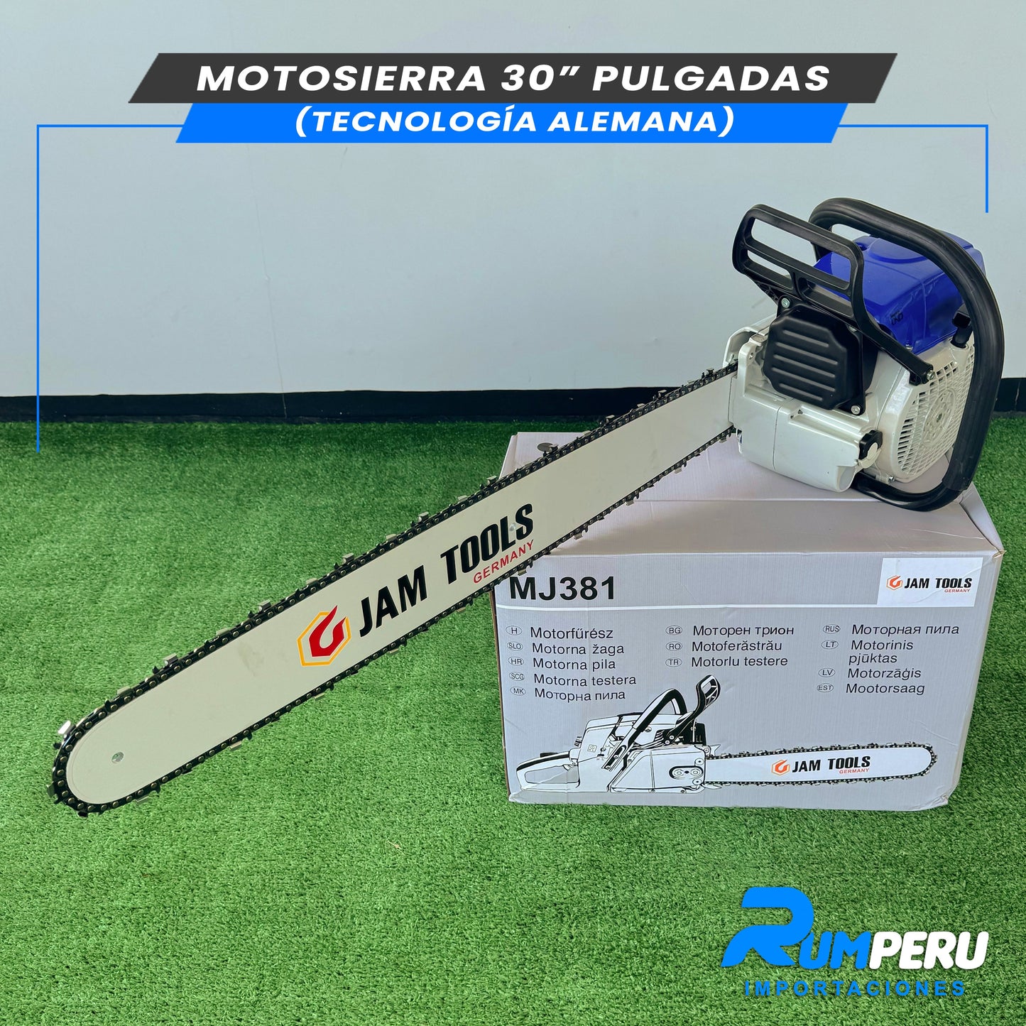 MOTOSIERRA 30 PULGADAS (TECNOLOGÍA ALEMANA)