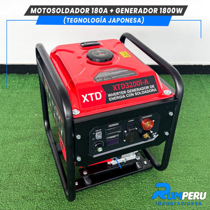 Motosoldador 180 Amperios + Generador 1800W