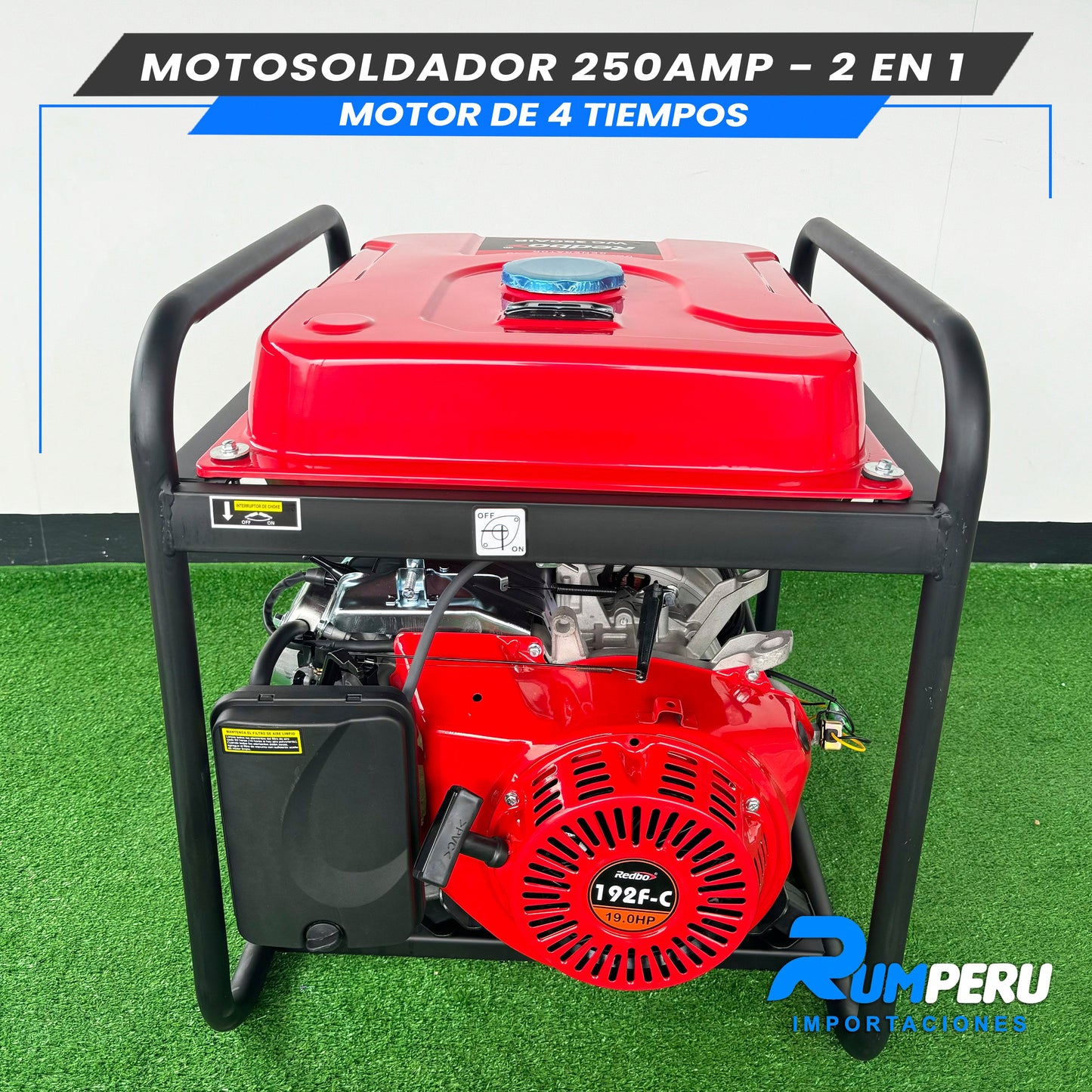 Motosoldador 250Amperios + Generador 200W