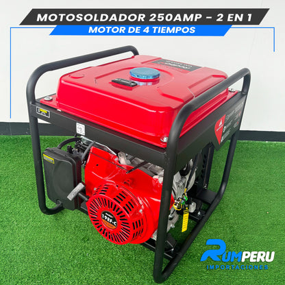 Motosoldador 250Amperios + Generador 200W