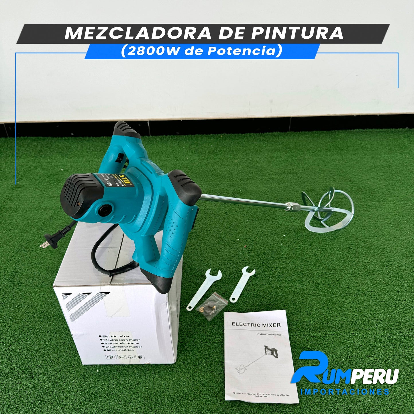 Batidora de Pintura (2800W DE POTENCIA)