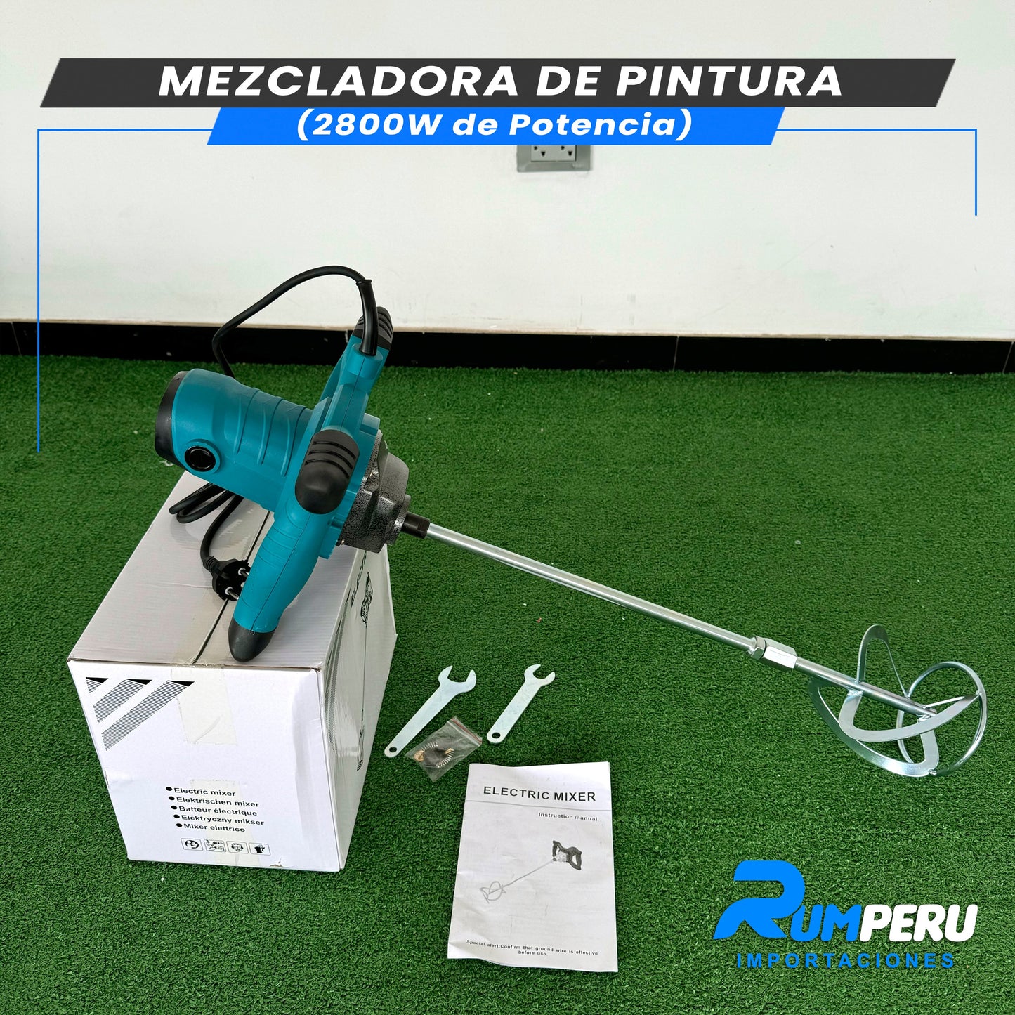 Batidora de Pintura (2800W DE POTENCIA)