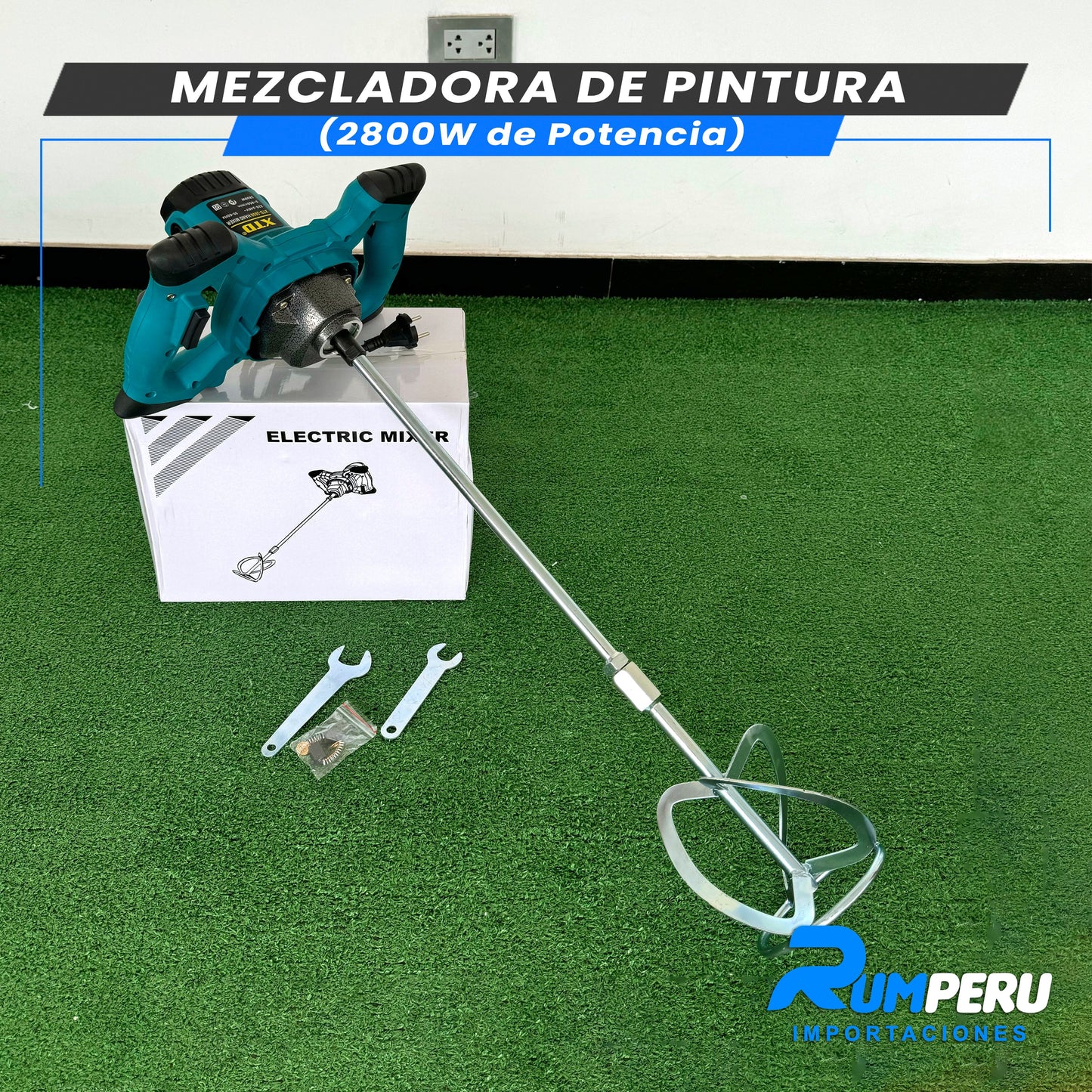 Batidora de Pintura (2800W DE POTENCIA)