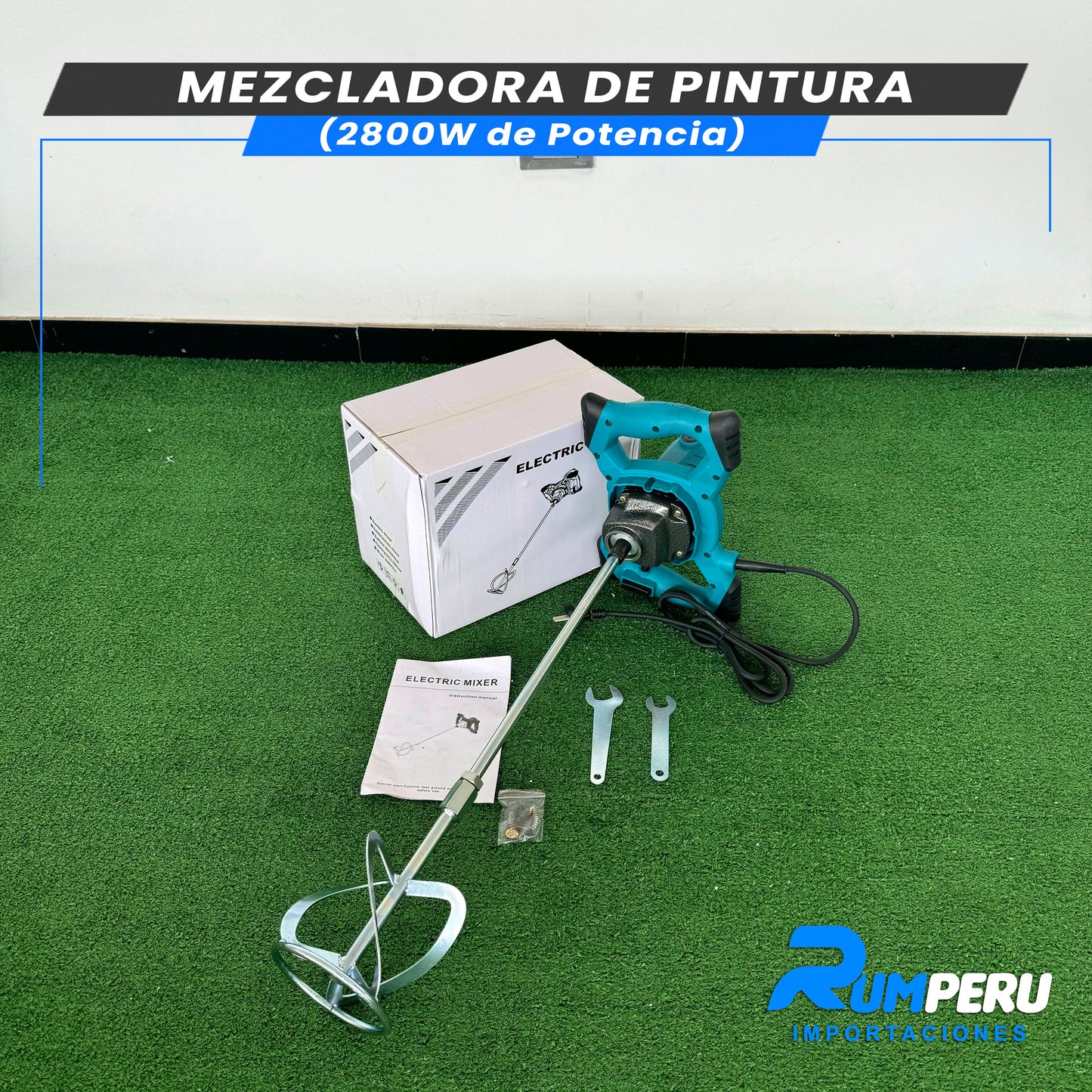 Batidora de Pintura (2800W DE POTENCIA)