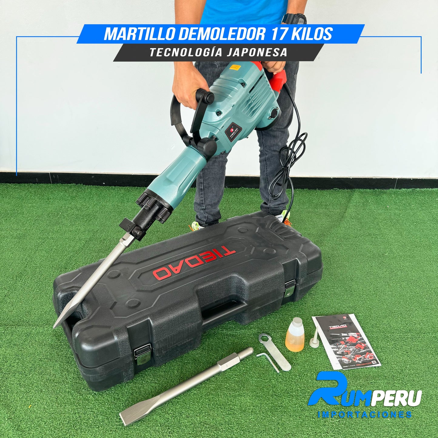 MORTILLO DEMOLEDOR 17 KILO GRAMOS  TECNOLOGÍA JAPONESA