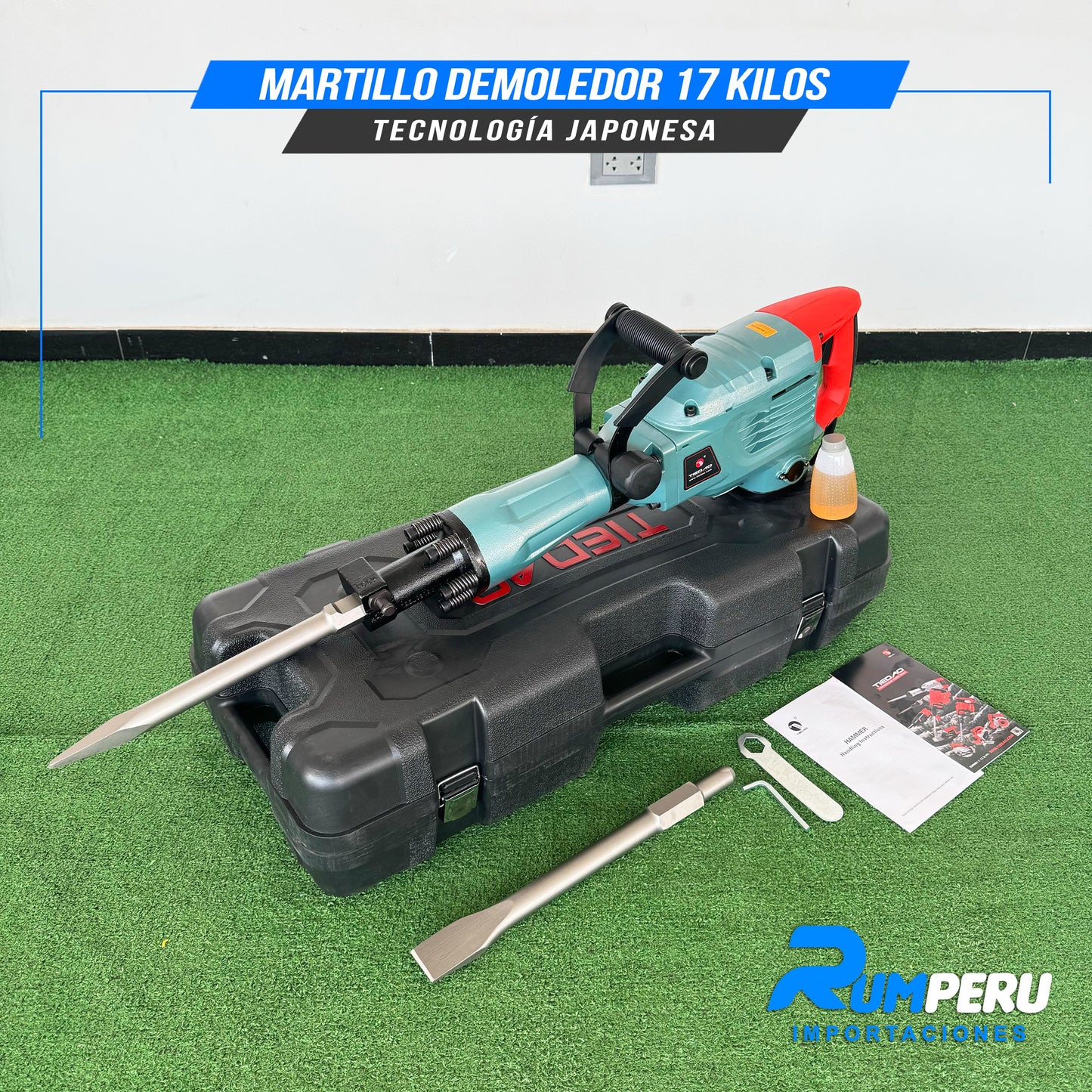 MORTILLO DEMOLEDOR 17 KILO GRAMOS  TECNOLOGÍA JAPONESA