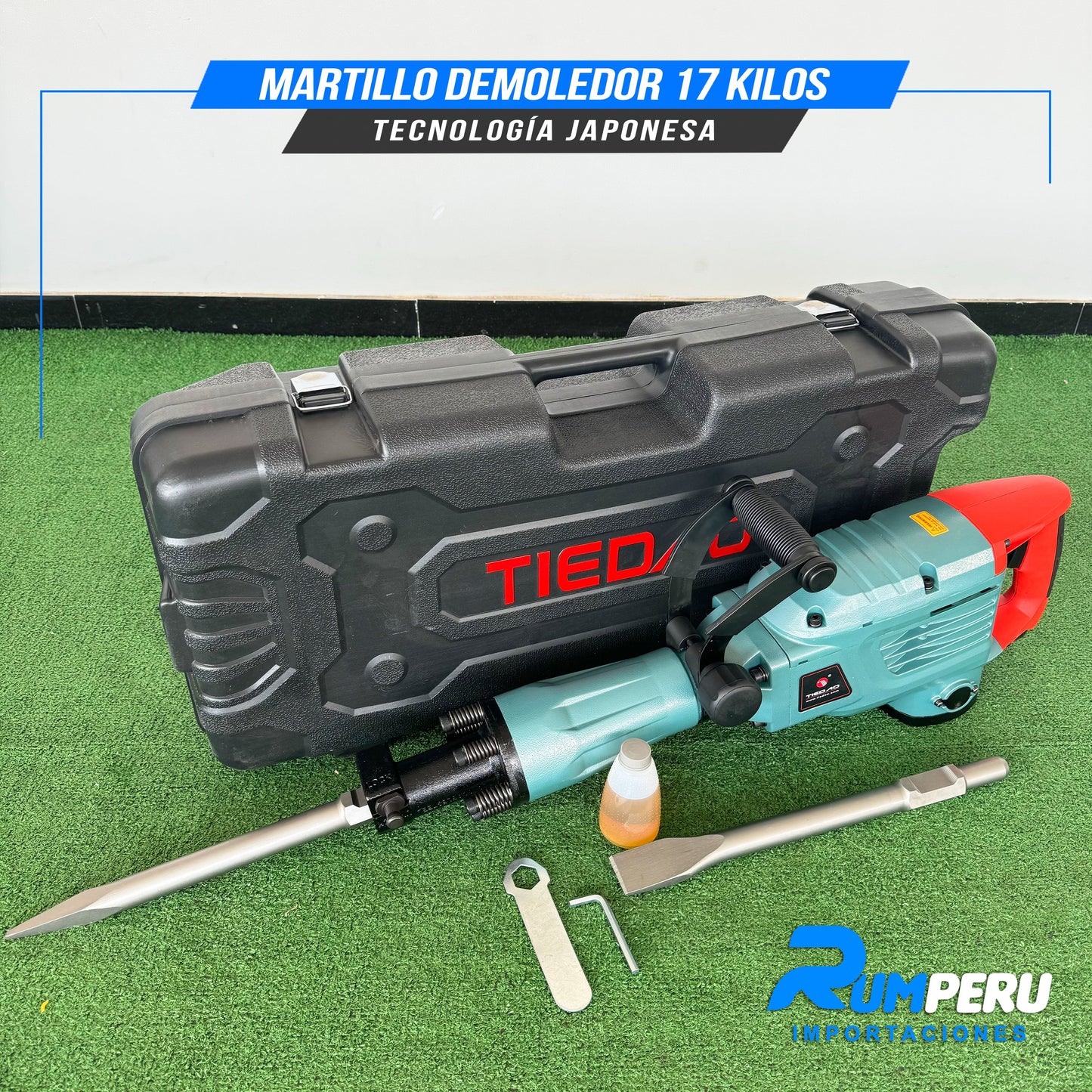 MORTILLO DEMOLEDOR 17 KILO GRAMOS  TECNOLOGÍA JAPONESA