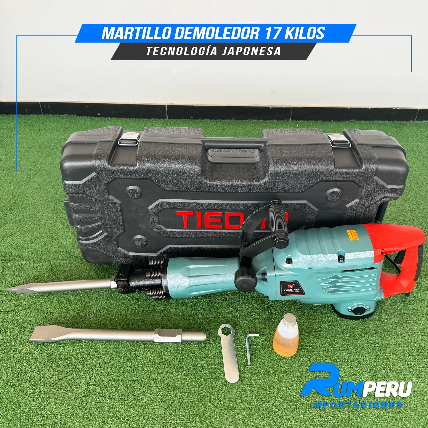 MORTILLO DEMOLEDOR 17 KILO GRAMOS  TECNOLOGÍA JAPONESA