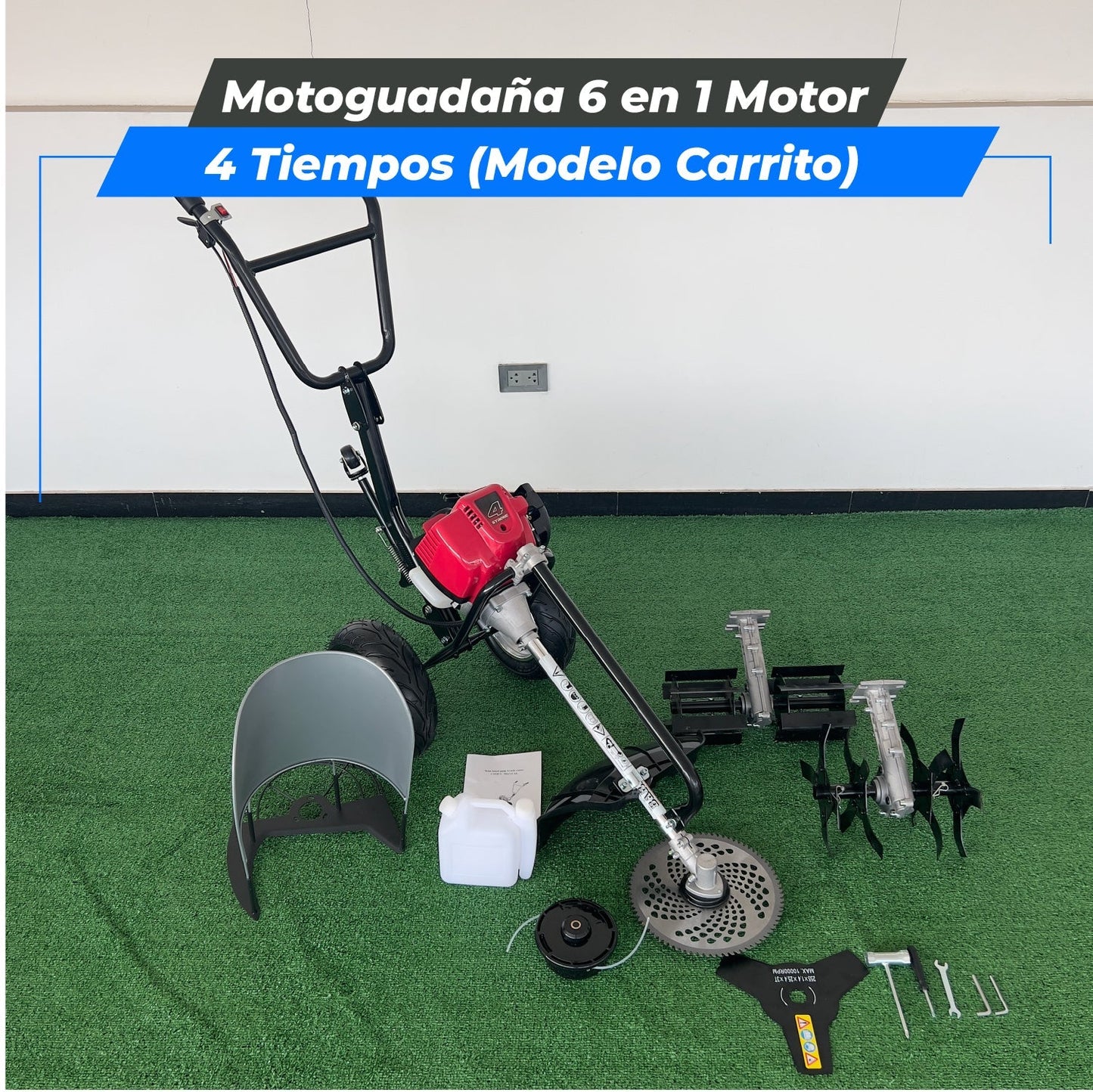 Motoguadaña 6 en 1 ( Tecnología Italiana)