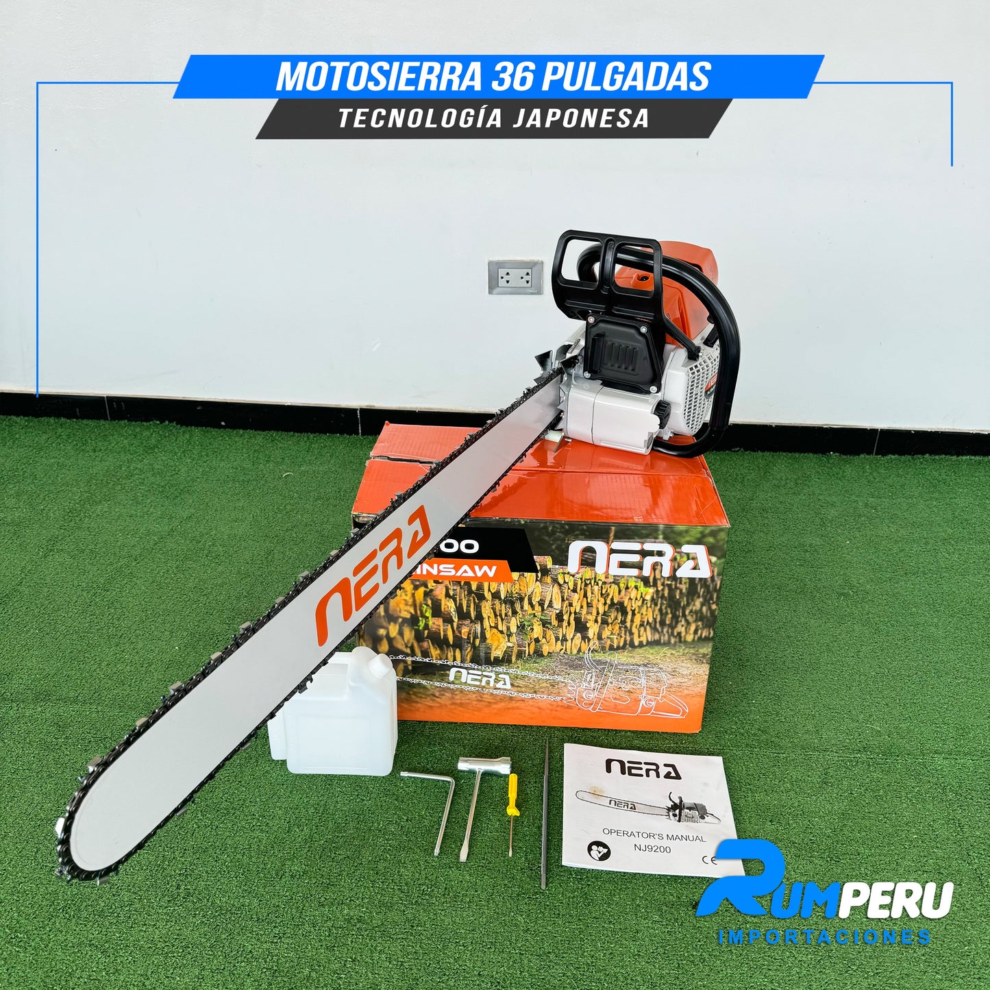 MOTOSIERRA 36 PULGADAS TECNOLOGÍA JAPONESA